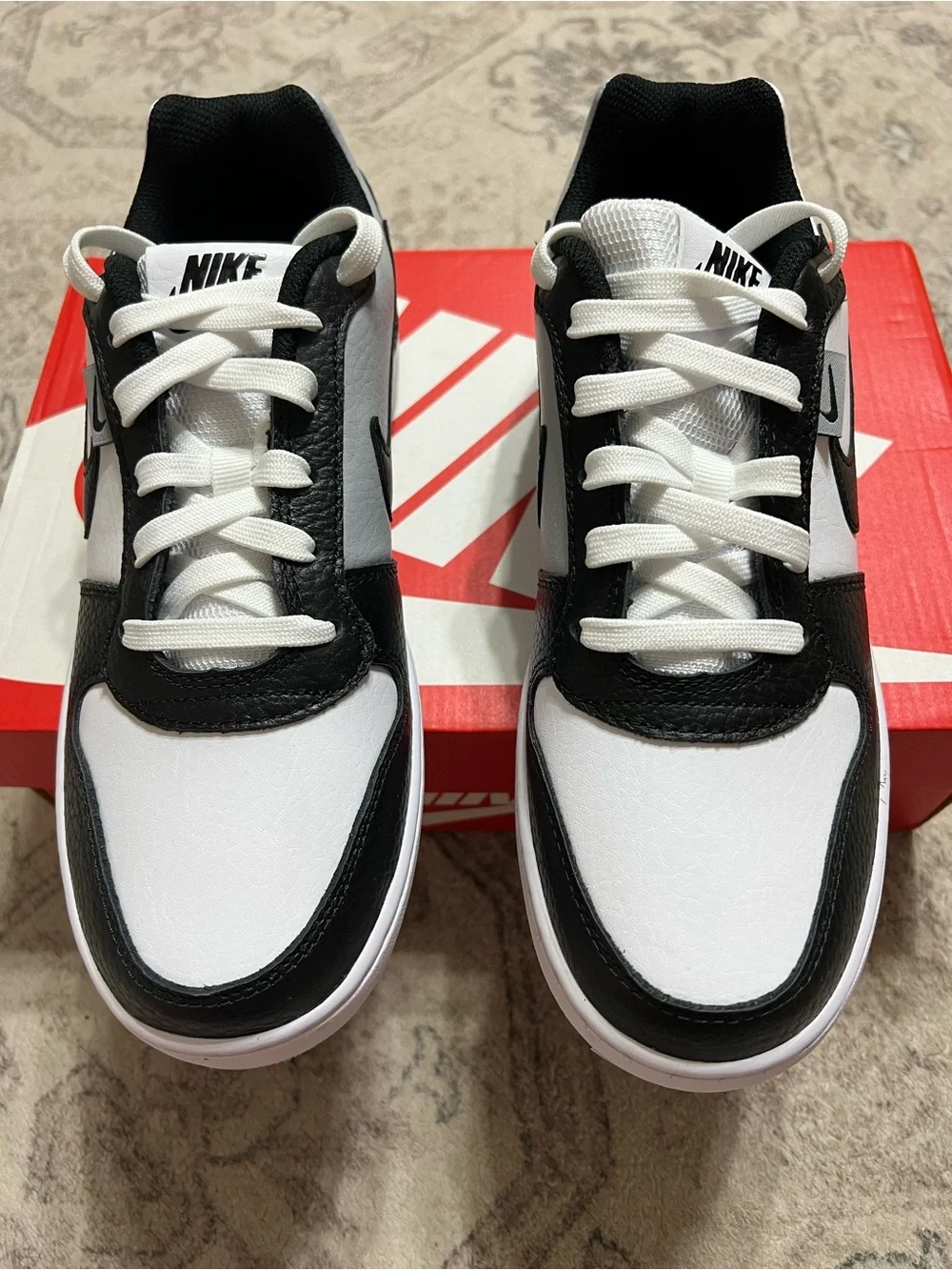 Nike Ebernon Low Premium (White/Black/Wolf Grey)